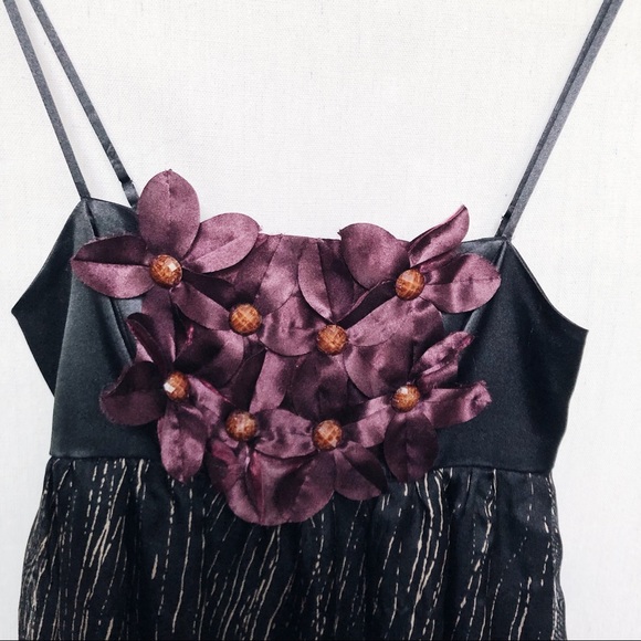 Anthropologie Burlapp Dress w Floral Appliqué - Picture 6 of 7